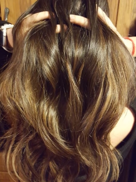 Image of  Layered, Haircuts, Women's Hair, Beachy Waves, Hairstyles, Weave, Hair Extensions, Foilayage, Hair Color, Highlights