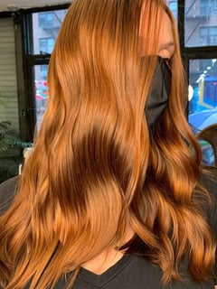 View Balayage, Hairstyles, Beachy Waves, Hair Length, Medium Length, Red, Hair Color, Women's Hair - Spartak Yeghiazaryan, New York, NY