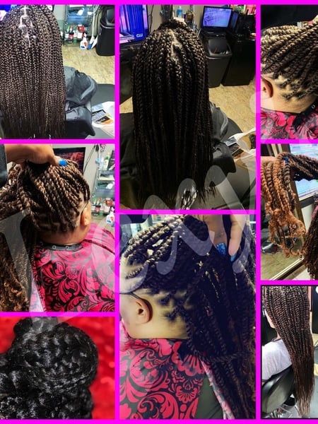 Image of  Updo, Weave, Natural, Braids (African American), Protective, Curly, Hair Extensions, Hairstyles