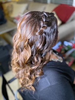 View Women's Hair, Hairstyles, Beachy Waves, Boho Chic Braid, Bridal, Curly, Updo - Joanne Fortune, San Diego, CA
