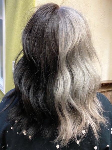 Image of  Women's Hair, Hair Color, Blowout, Balayage, Black, Blonde, Color Correction, Fashion Color, Full Color, Foilayage, Curly, Haircuts, Beachy Waves, Hairstyles, Bridal, Curly