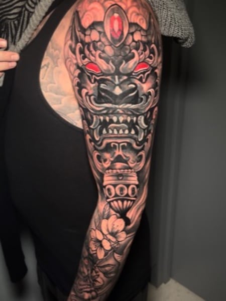 Image of  Tattoos, Tattoo Style, Tattoo Colors, 3D, Black & Grey, Black , Red