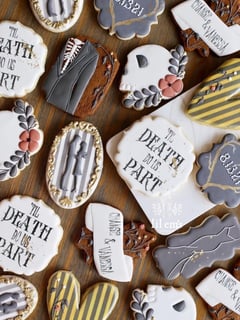 View Cookies, Occasion, Wedding, Color, Black, White, Yellow, Halloween - Emily Yetter, North Hollywood, CA