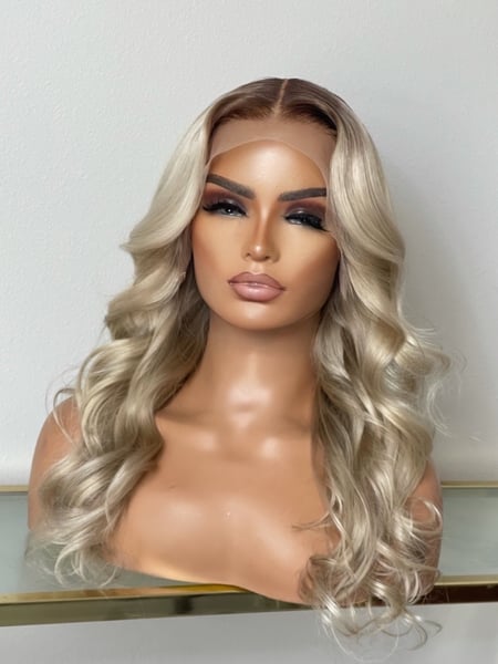 Image of  Women's Hair, Blonde, Hair Color, Brunette, Full Color, Highlights, Hair Length, Shoulder Length, Layered, Haircuts, Curly, Hairstyles, Beachy Waves, Hair Extensions, Weave, Wigs, Hair Restoration