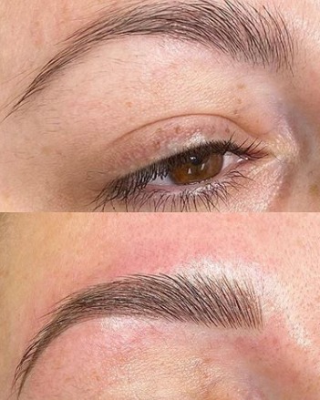 Image of  Brows, Brow Shaping, Steep Arch, Arched, Microblading
