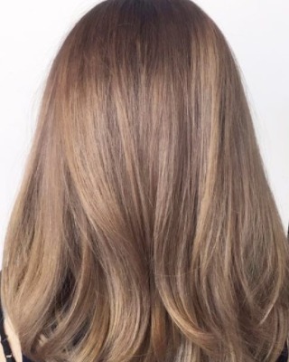 Image of  Women's Hair, Highlights, Hair Color, Medium Length, Hair Length