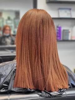 View Full Color, Foilayage, Men's Hair, Haircut, Hair Restoration, Shoulder Length Hair, Hair Treatment/Restoration, Women's Hair, Red, Hair Color - Aracely Santiago, Sacramento, CA