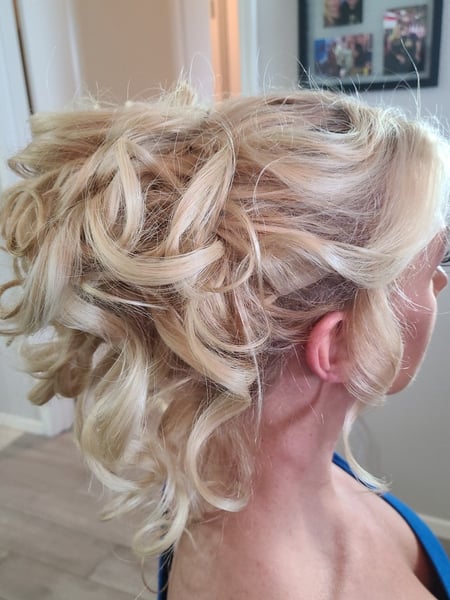 Image of  Women's Hair, Hairstyles, Bridal, Curly, Updo