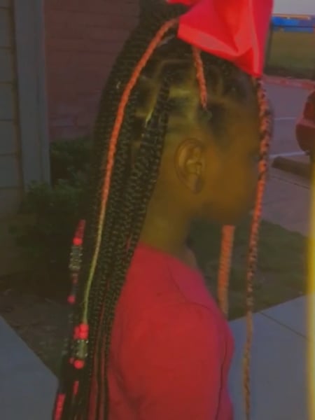 Image of  Kid's Hair, Girls, Haircut, Braiding (African American), Hairstyle, Protective Styles