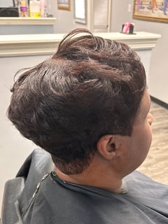 View Hair Length, Layered, Women's Hair, Haircuts, Shaved, Short Ear Length - Trecia S, Columbia, SC