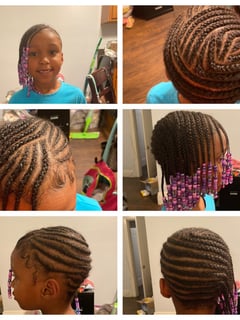 View French Braid, Hairstyle, Girls, Kid's Hair - Darisha Wright, Oakland, CA