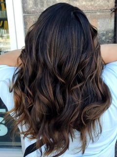 View Women's Hair, Balayage, Hair Color, Brunette, Full Color, Highlights - Heather Babcock, 