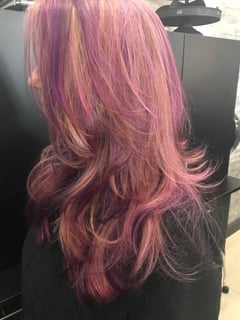 View Women's Hair, Blowout, Fashion Hair Color, Hair Color, Balayage - Rania Hosn, Gaithersburg, MD