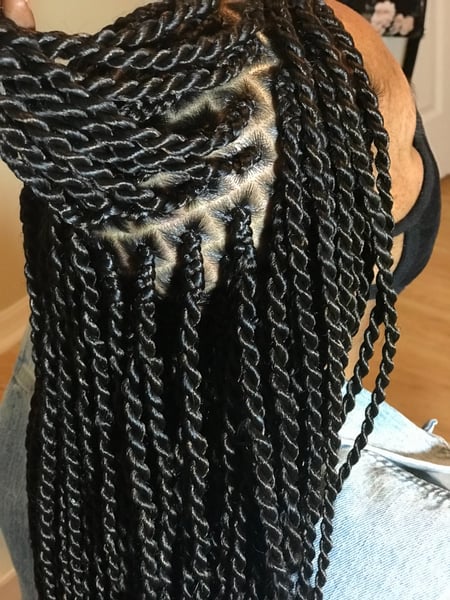 Image of  Natural, Hairstyles, Women's Hair, Braids (African American), Hair Extensions, Protective, Straight, Boho Chic Braid, 4C, Hair Texture, 4B, 3A