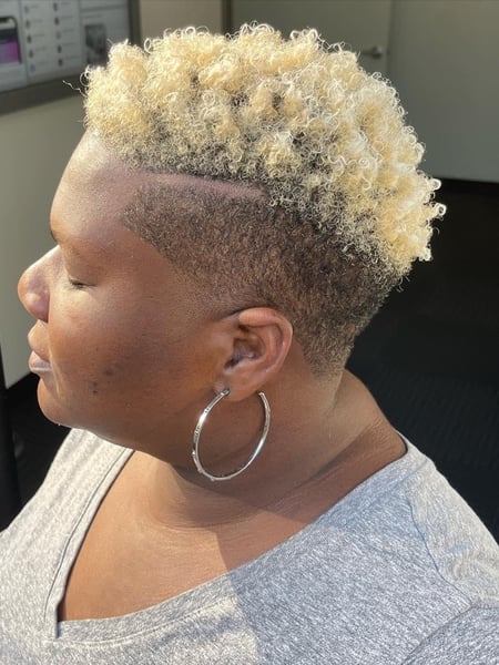 Image of  Women's Hair, Blonde, Hair Color, Black, Shaved, Haircuts, Natural, Hairstyles