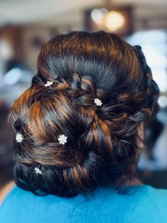 View Women's Hair, Updo, Hairstyles, Bridal, Hair Length, Medium Length - Clara Gomez, Louisville, KY