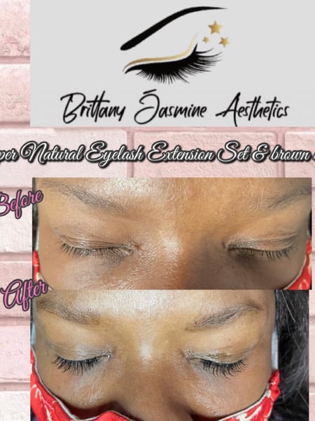 Image of  Eyelash Extensions, Lashes, Classic, Lash Type, Brow Tinting, Brows, Brow Technique, Wax & Tweeze, Brow Shaping