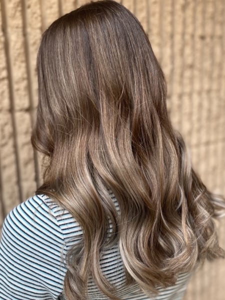 Image of  Women's Hair, Balayage, Hair Color, Brunette, Foilayage