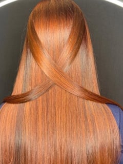 View Haircuts, Hair Length, Women's Hair, Hair Color, Red, Long, Blunt - Marcelo , Coral Gables, FL