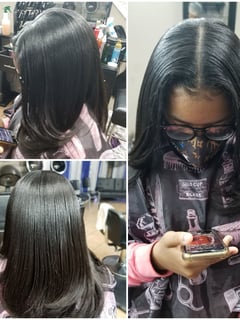 View Kid's Hair, Hairstyle, Natural, Hairstyles, Women's Hair, Silk Press, Permanent Hair Straightening - Kayla Parker, Pearland, TX