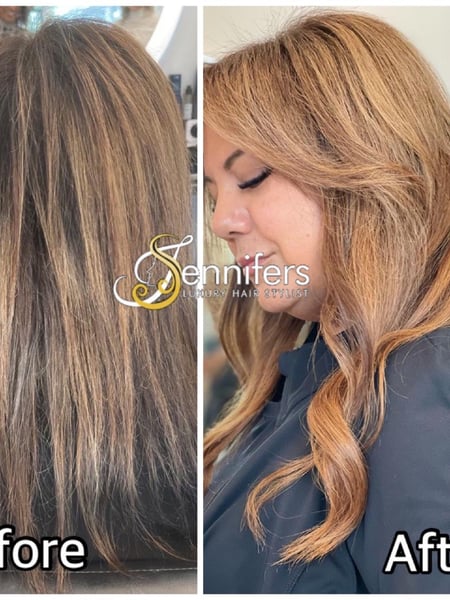 Image of  Hair Extensions, Hairstyles, Women's Hair, Hair Color, Full Color, Color Correction