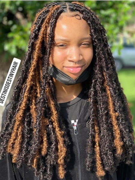 Image of  Women's Hair, Locs, Hairstyles, Protective, Natural