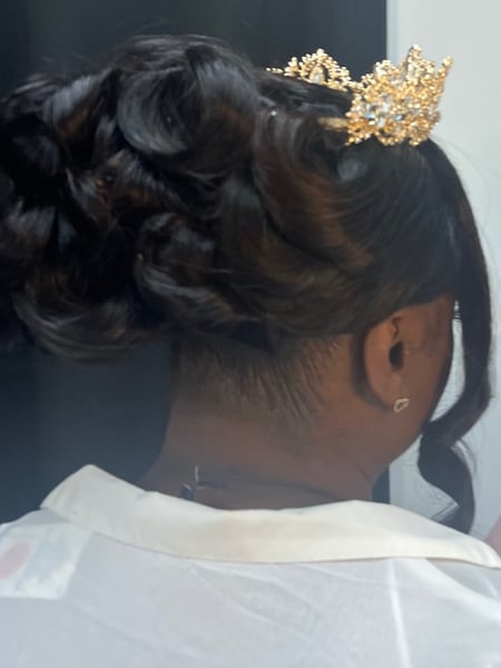 Image of  Hairstyles, Updo, Women's Hair, Wigs, Bridal, Weave