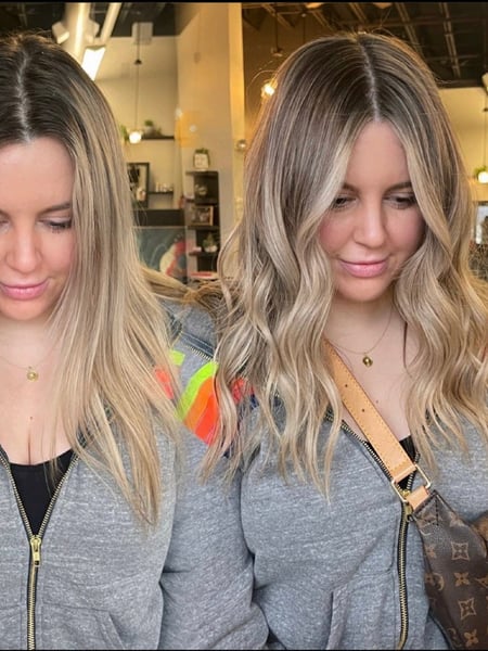 Image of  Haircuts, Women's Hair, Layered, Hairstyles, Highlights, Hair Color, Color Correction, Ombré, Blonde, Balayage, Foilayage, Long, Hair Length