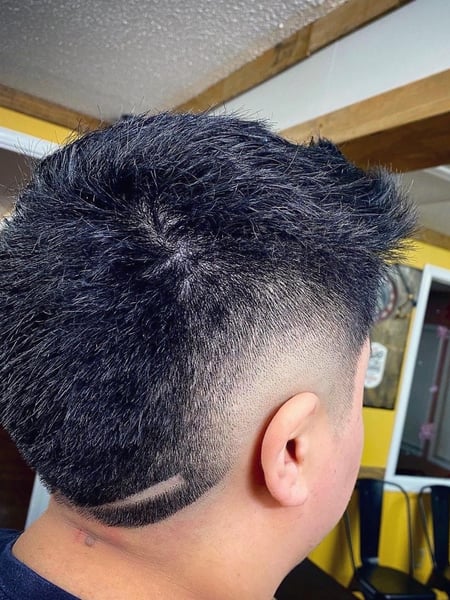 Image of  Men's Hair, Haircut, Medium Fade, Mohawk, Hairstyles