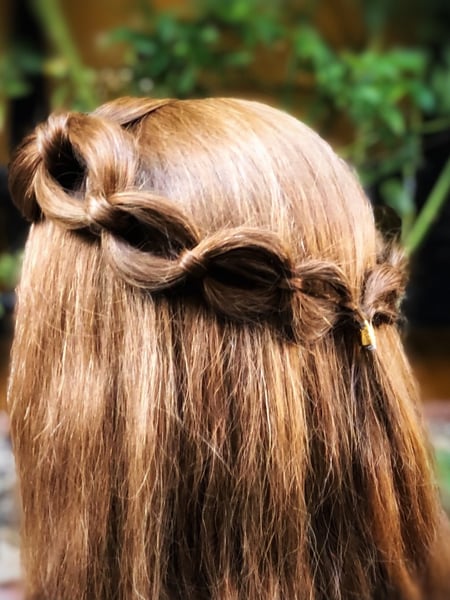Image of  Updo, Hairstyles, Women's Hair, Boho Chic Braid, Bridal