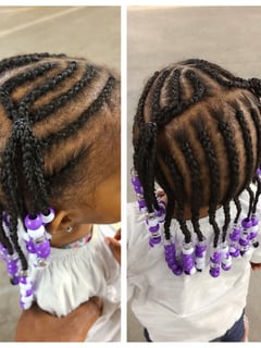 View Kid's Hair, French Braid, Hairstyle - Darisha Wright, Oakland, CA