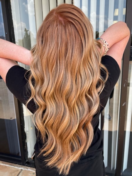Image of  Women's Hair, Balayage, Hair Color, Beachy Waves, Hairstyles
