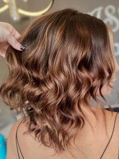 View Natural, Layered, Blunt, Bob, Haircuts, Hairstyles, Women's Hair, Hair Color, Balayage, Blonde, Brunette, Shoulder Length, Hair Length - Justine Junae, Rapid City, SD