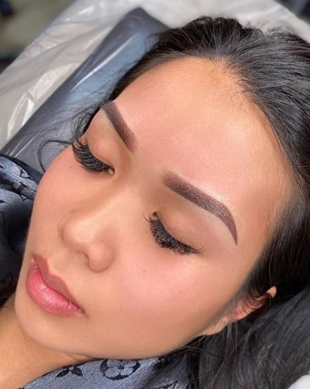 Image of  Brows, Arched, Brow Shaping, Ombré, Microblading