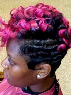 View Blowout, Perm, Perm Relaxer, Permanent Hair Straightening, Silk Press, Weave, Natural, Protective, Hairstyles, Hair Length, Hair Color, Women's Hair - Angela Irby, Center Point, AL