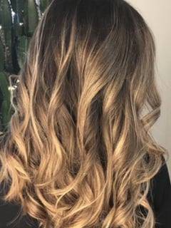 View Blonde, Hairstyle, Beachy Waves, Hair Color, Hair Length, Long Hair (Mid Back Length), Women's Hair, Balayage - carlie , Franklin, TN