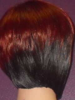 View Women's Hair, Red, Hair Color, Black, Pixie, Short Ear Length, Straight, Hairstyles - Biba , New Orleans, LA