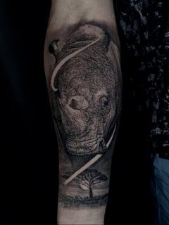 View Forearm , Realism, Portrait, Black & Grey, 3D, Tattoo Bodypart, Tattoo Style, Tattoos - Etgar Oak, Massapequa, NY