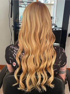 View Blunt, Haircuts, Women's Hair, Curly, Hairstyles, Beachy Waves, Red, Hair Color, Balayage, Hair Length, Long - Nelle Churchill, Penngrove, CA