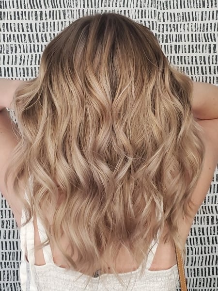 Image of  Women's Hair, Blonde, Hair Color, Foilayage, Balayage