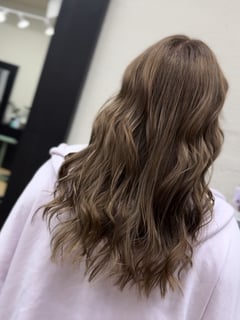View Haircuts, Brunette, Long, Hairstyles, Beachy Waves, Women's Hair, Hair Color, Layered, Hair Length, Full Color, Color Correction, Shoulder Length - Delilah Corona, Chico, CA
