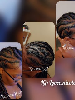 View Women's Hair, Braids (African American), Hairstyles, Boho Chic Braid, Locs, 4B, Hair Texture, 4C - Alexus H, Detroit, MI