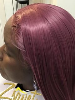 View Fashion Hair Color, Hairstyle, Hair Extensions, Haircut, Blunt (Women's Haircut), Hair Length, Long Hair (Mid Back Length), Hair Color, Women's Hair - Zsavet , Atlanta, GA