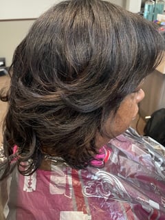 View Shoulder Length Hair, Smoothing , Silk Press, Natural Hair, Straight, Hairstyle, Blowout, Women's Hair, Hair Length - Kiara Carmon, Tampa, FL