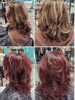 View Haircuts, Hair Color, Highlights, Full Color, Layered, Women's Hair - Tiffany Dippel, Monona, WI