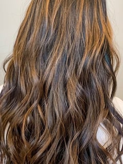 View Women's Hair, Balayage, Hair Color, Brunette, Long, Hair Length - Megan Abeyta, Louisville, CO
