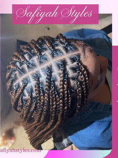 View Braids (African American), Protective Styles (Hair), Hairstyle, Women's Hair - Tia Muhammad, Alexandria, VA