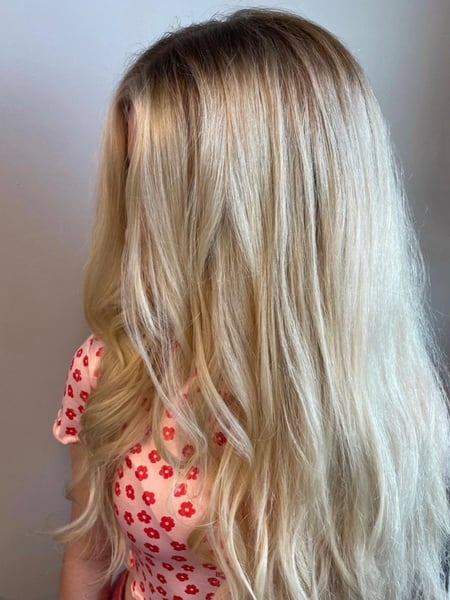 Image of  Women's Hair, Hair Color, Balayage, Blonde, Color Correction, Hair Length, Long, Beachy Waves, Hairstyles