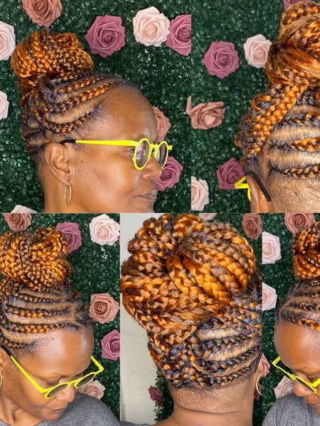Image of  Women's Hair, Braids (African American), Hairstyles, Protective