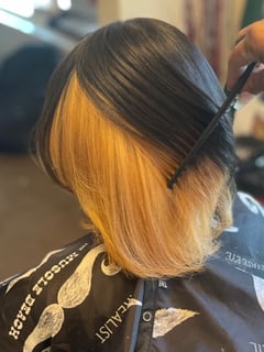 View Natural, Women's Hair, Hair Color, Black, Blonde, Hairstyles, Straight, Permanent Hair Straightening, Silk Press - Kenyatta Hudson, River Rouge, MI